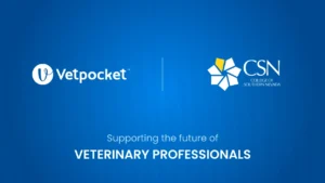 Vetpocket School Program banner with Vetpocket and College of Southern Nevada logos, supporting the future of veterinary professionals